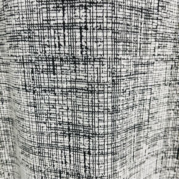 Talbots cream black stretchy knit bell sleeve preppy office top small - Picture 5 of 8